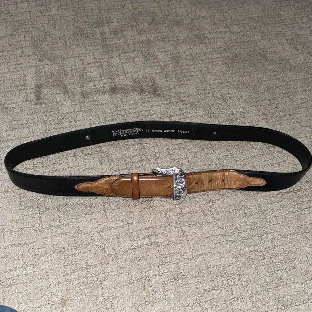 Nocona Belt Co Genuine Leather Belt, size 44. - Picture 1 of 10